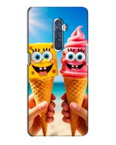 Чехол для OPPO Reno 2 с картинкой «Спанч Боб мороженое» Чехол для OPPO Reno 2 с картинкой «Спанч Боб мороженое»