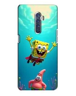 Чехол для OPPO Reno 2 с картинкой «Спанч Боб под водой»