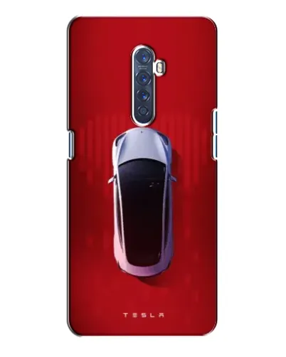 Чехол для OPPO Reno 2 с картинкой «Tesla Top View»