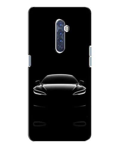 Чехол для OPPO Reno 2 с картинкой «Силуэт Tesla Night»