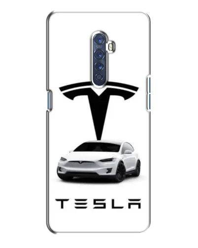 Чехол для OPPO Reno 2 с картинкой «Tesla White Style»
