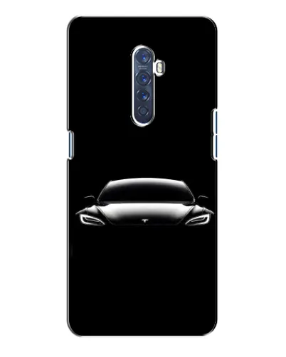 Чехол для OPPO Reno 2 с картинкой «Фары Tesla Night»