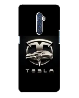 Чохол для OPPO Reno 2 з картинкою «Tesla — срібне авто» Чохол для OPPO Reno 2 з картинкою «Tesla — срібне авто»