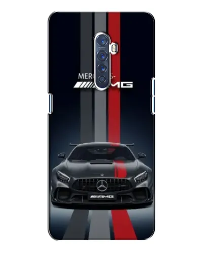 Чехол для OPPO Reno 2 с картинкой «Mercedes — белый карбон»