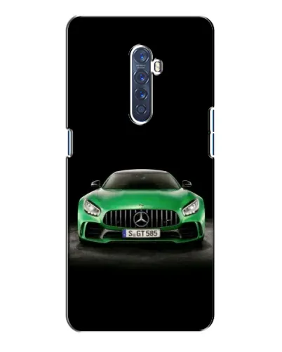 Чехол для OPPO Reno 2 с картинкой «Mercedes — неоновый лого»