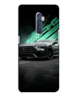 Чехол для OPPO Reno 2 с картинкой «Темный Mercedes AMG»