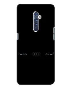 Чехол для OPPO Reno 2 с картинкой «Audi — световой подпись»