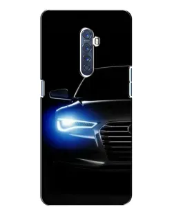 Чехол для OPPO Reno 2 с картинкой «Неоновый взгляд Audi»