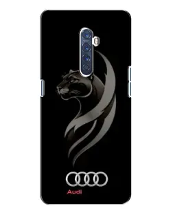 Чехол для OPPO Reno 2 с картинкой «Графика — пантера и Audi»