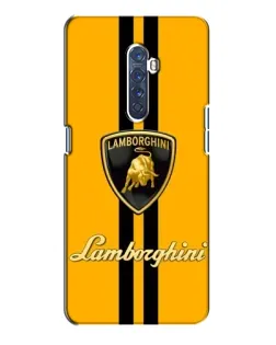 Чехол для OPPO Reno 2 с картинкой «Lamborghini Stripe желтый»