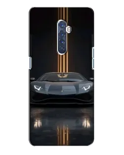Чехол для OPPO Reno 2 с картинкой «Lamborghini золотые линии» Чехол для OPPO Reno 2 с картинкой «Lamborghini золотые линии»