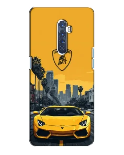 Чехол для OPPO Reno 2 с картинкой «Желтый Lamborghini город» Чехол для OPPO Reno 2 с картинкой «Желтый Lamborghini город»