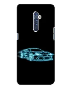 Чехол для OPPO Reno 2 с картинкой «Неоновый контур Lamborghini» Чехол для OPPO Reno 2 с картинкой «Неоновый контур Lamborghini»