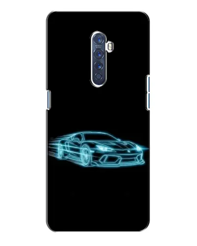 Чехол для OPPO Reno 2 с картинкой «Неоновый контур Lamborghini» Чехол для OPPO Reno 2 с картинкой «Неоновый контур Lamborghini»