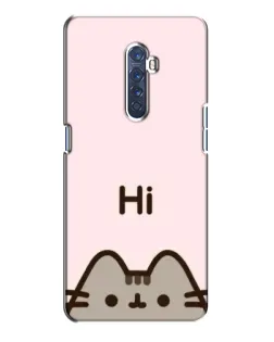 Чехол для OPPO Reno 2 с картинкой «Пушин говорит Hi» Чехол для OPPO Reno 2 с картинкой «Пушин говорит Hi»
