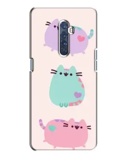 Чехол для OPPO Reno 2 с картинкой «Pusheen трио» Чехол для OPPO Reno 2 с картинкой «Pusheen трио»
