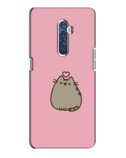 Чехол для OPPO Reno 2 с картинкой «Pusheen сердце» Чехол для OPPO Reno 2 с картинкой «Pusheen сердце»
