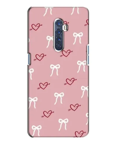 Чехол для OPPO Reno 2 с картинкой «Сердца и банты»