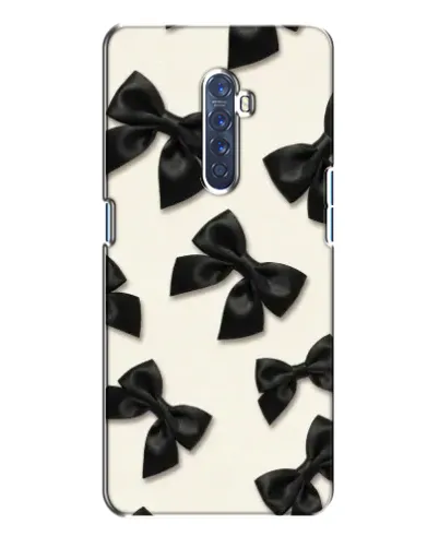 Чехол для OPPO Reno 2 с картинкой «Черные бантики»