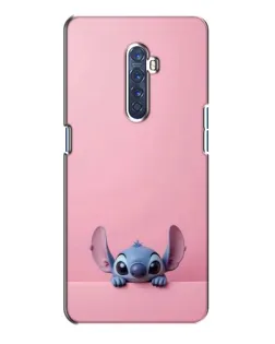 Чехол для OPPO Reno 2 с картинкой «Stitch выглядывает»