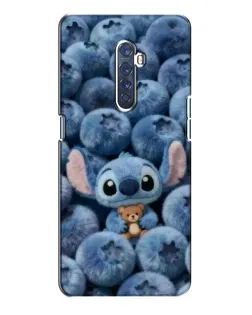 Чехол для OPPO Reno 2 с картинкой «Стич и голубика»