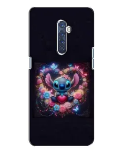 Чехол для OPPO Reno 2 с картинкой «Stitch в цветах»