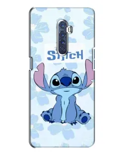 Чехол для OPPO Reno 2 с картинкой «Stitch среди цветов»