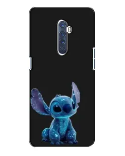 Чехол для OPPO Reno 2 с картинкой «Стич на черном»