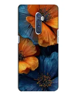 Чохол для OPPO Reno 2 з картинкою «Яскрава синьо-помаранчева флора» Чохол для OPPO Reno 2 з картинкою «Яскрава синьо-помаранчева флора»