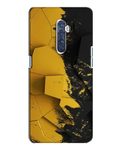 Чехол для OPPO Reno 2 с картинкой «Золотые осколки геометрии»