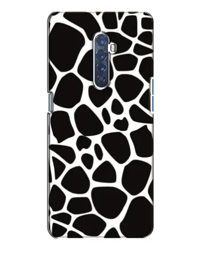 Чехол для OPPO Reno 2 с картинкой «Черно-белый жираф»