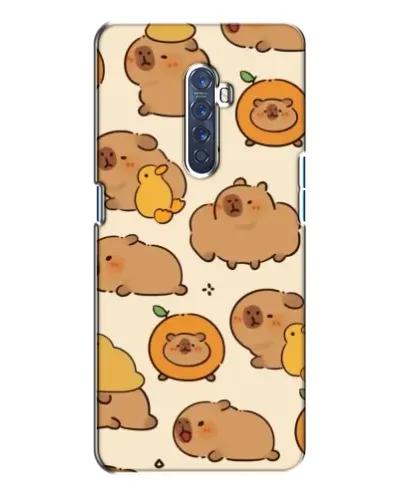 Чехол для OPPO Reno 2 с картинкой «Капибары с апельсинами»