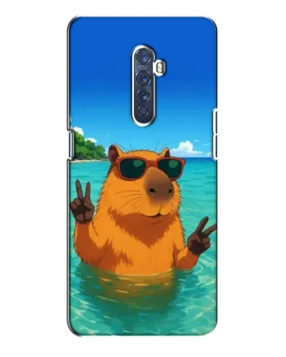Чехол для OPPO Reno 2 с картинкой «Морская капибара»