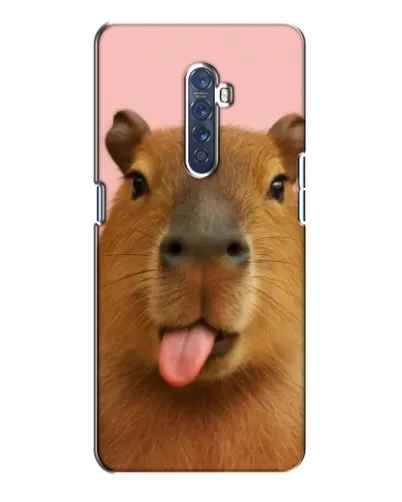 Чехол для OPPO Reno 2 с картинкой «Капибара с языком»