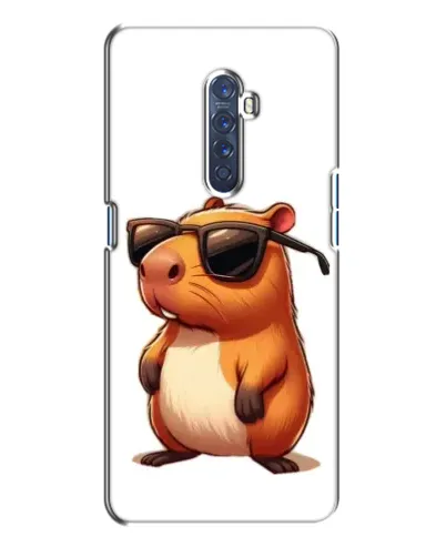 Чехол для OPPO Reno 2 с картинкой «Капибара в очках»