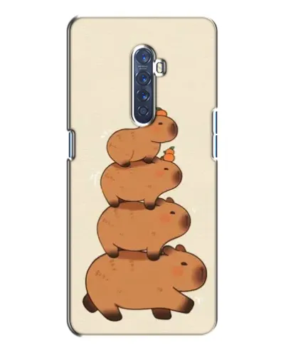 Чехол для OPPO Reno 2 с картинкой «Башня из капибар»