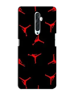 Чехол для OPPO Reno 2Z с картинкой «Jordan Red Pattern» Чехол для OPPO Reno 2Z с картинкой «Jordan Red Pattern»