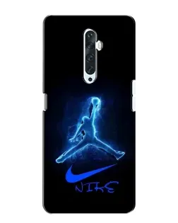 Чехол для OPPO Reno 2Z с картинкой «Jordan Neon Blue» Чехол для OPPO Reno 2Z с картинкой «Jordan Neon Blue»
