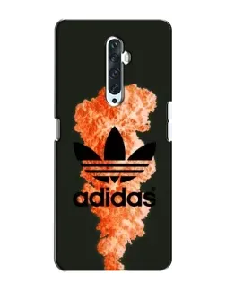 Чохол для OPPO Reno 2Z з картинкою «Помаранчевий дим Adidas»