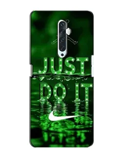 Чохол для OPPO Reno 2Z з картинкою «Зелений неоновий Nike»
