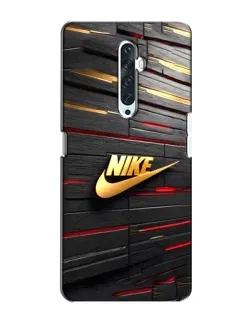 Чохол для OPPO Reno 2Z з картинкою «Золотий Nike на металі»