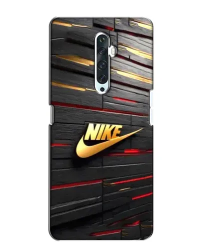 Чехол для OPPO Reno 2Z с картинкой «Золотой Nike на металле»