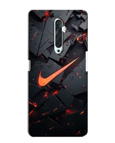 Чехол для OPPO Reno 2Z с картинкой «Nike — эффект разломов»