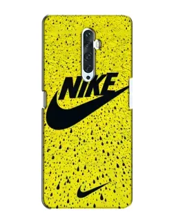 Чохол для OPPO Reno 2Z з картинкою «Жовтий текстурний Nike»