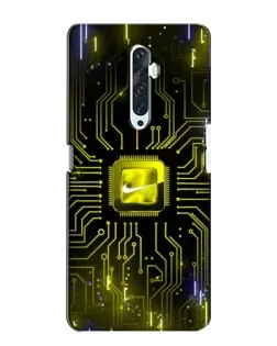 Чохол для OPPO Reno 2Z з картинкою «Nike — золота іскра»