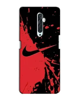 Чохол для OPPO Reno 2Z з картинкою «Червоні бризки Nike»