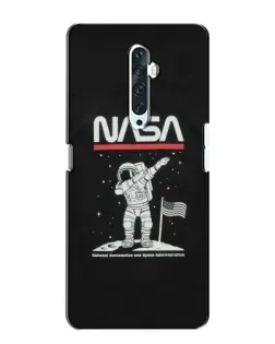 Чехол для OPPO Reno 2Z с картинкой «NASA — шагаем по Луне» Чехол для OPPO Reno 2Z с картинкой «NASA — шагаем по Луне»