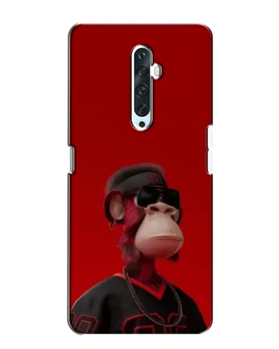 Чехол для OPPO Reno 2Z с картинкой «Bored Ape в красном» Чехол для OPPO Reno 2Z с картинкой «Bored Ape в красном»