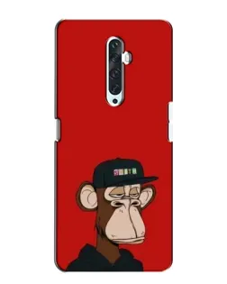 Чехол для OPPO Reno 2Z с картинкой «Bored Ape — красный фон» Чехол для OPPO Reno 2Z с картинкой «Bored Ape — красный фон»