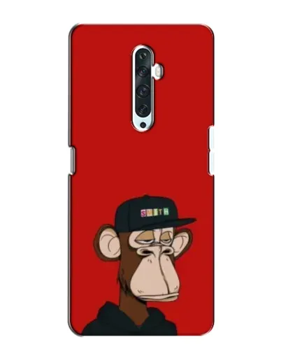 Чехол для OPPO Reno 2Z с картинкой «Bored Ape — красный фон» Чехол для OPPO Reno 2Z с картинкой «Bored Ape — красный фон»